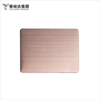 Hairline Titanium Brown Color 316 Stainless Steel Sheet for Interior Decoration