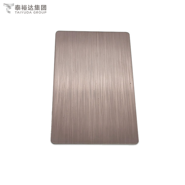 Bronze Color Coating 304L/316L HL Surface Stainless Steel Sheet