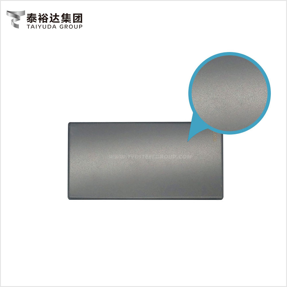 Grey Color PVD Coating Sand Blasted Anti Corrosion Stainless Steel Panel for Wall Facade
