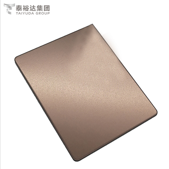 China Hot Sale 304 Cold Rolled Bead Blast Antique Brass Stainless Steel Plate