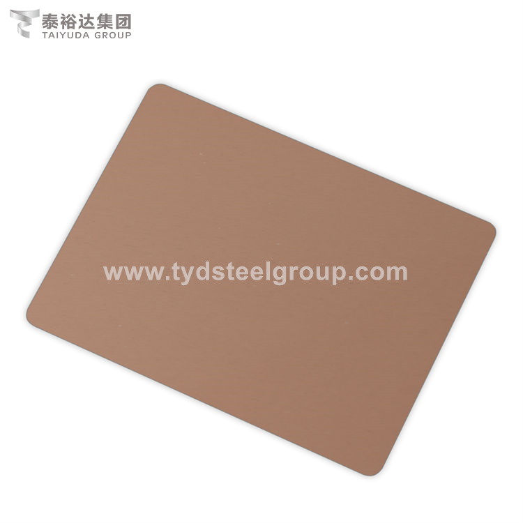 Brown Titanium SUS 304 Cold Rolled Stainless Steel Sheet