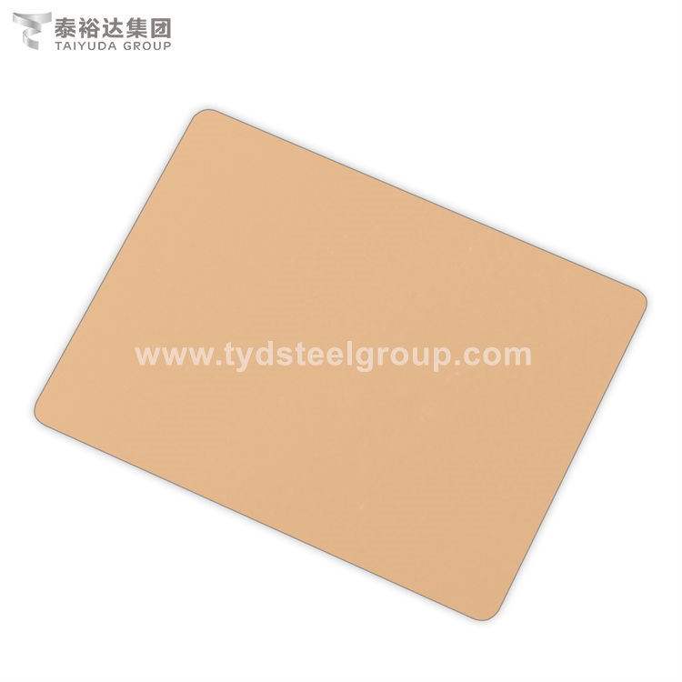 Rose Gold 304 316 Sand Blasted Decorative Stainless Steel Sheet